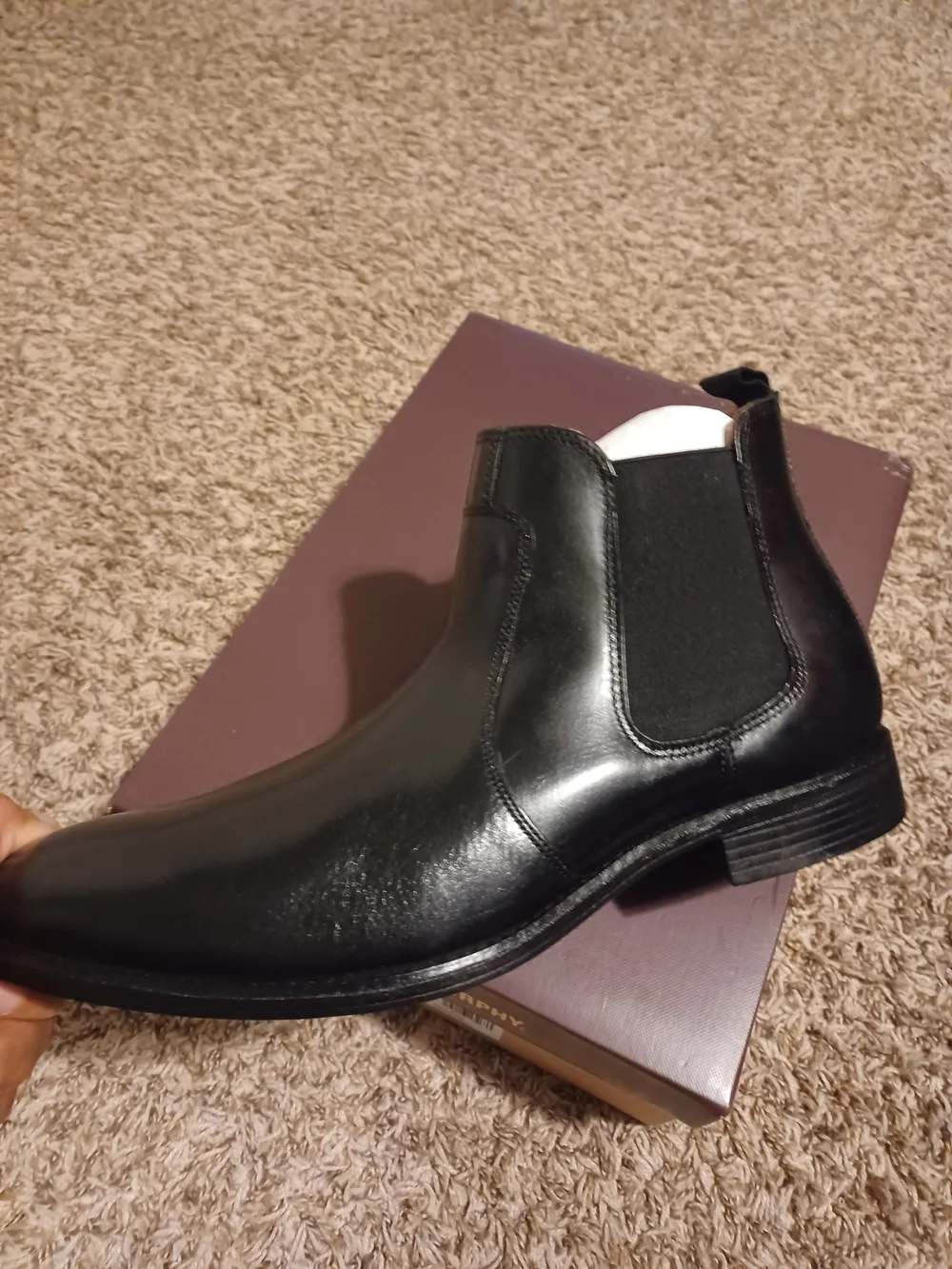 Johnston & Murphy Men’s Black Chelsea Boot